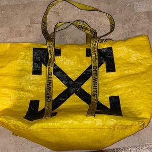 Off white tote bag